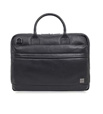 Cặp da Knomo Luggage Men's Foster Briefcase, Black, One Size