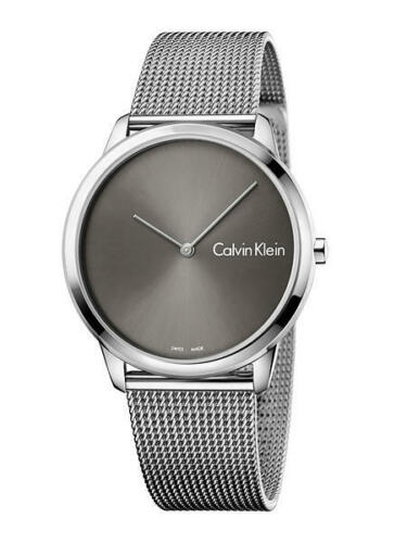 Đồng hồ Nam Calvin Klein Men's Minimal K3M211Y3 40mm Black Dial Stainless Steel Mesh Watch