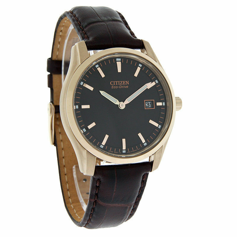Đồng hồ Nam Citizen Eco-Drive Men's AU1043-00E Black Dial Rose Gold Case 40mm Watch