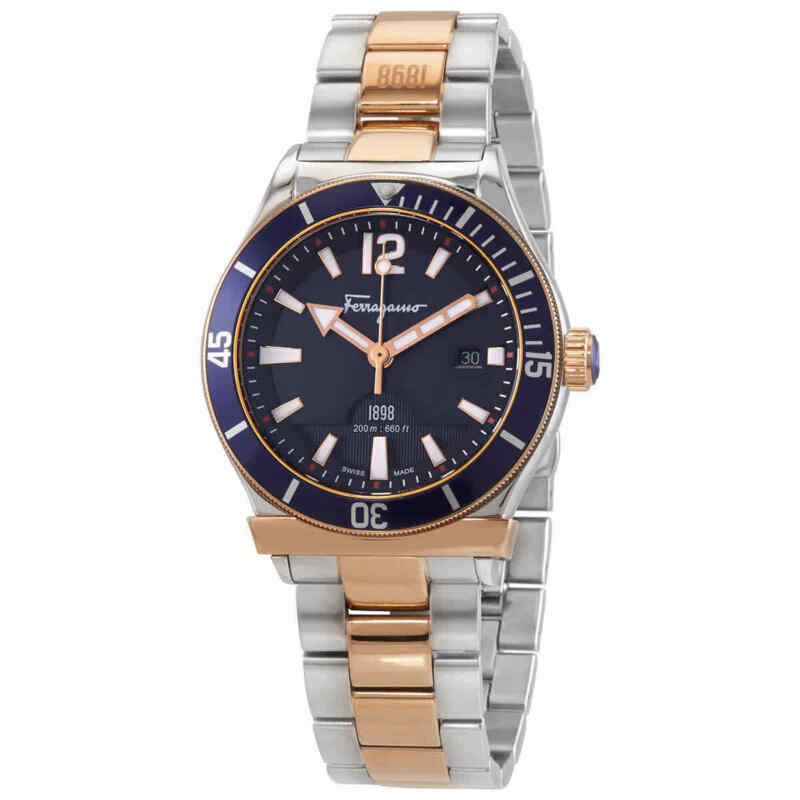 Đồng hồ nam Ferragamo Quartz Blue Dial Men's Watch SFFN00120