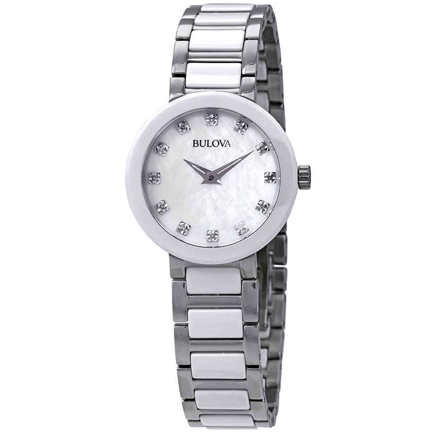 Đồng hồ Nữ Bulova Diamond MOP Dial Two-tone Ladies Watch 98P158