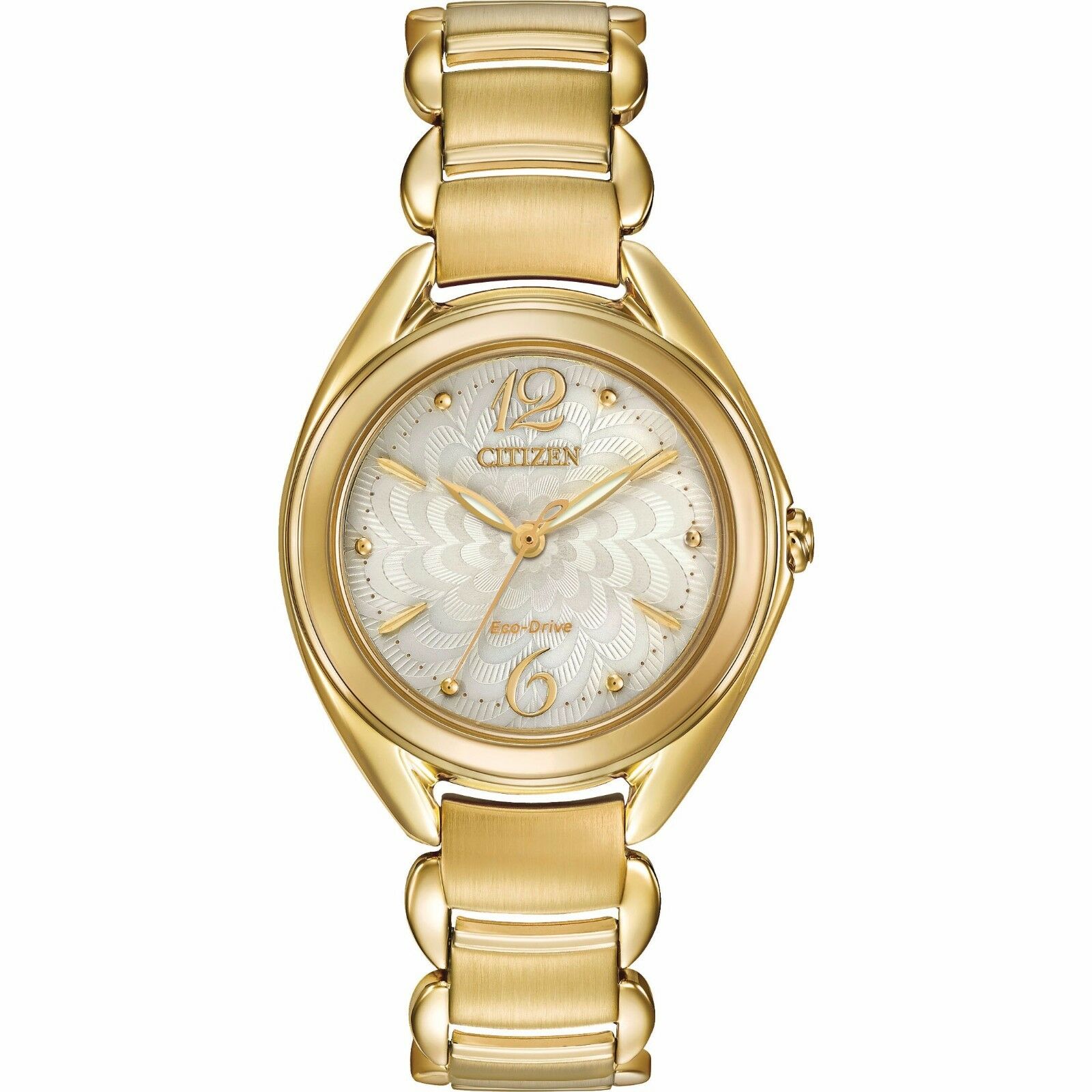 Đồng hồ Nữ Citizen Eco-Drive Silhouette Women's Gold-Tone Ivory Dial 31mm Watch FE2072-89A