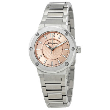 Đồng hồ nữ Ferragamo F-80 Pink Dial Stainless Steel FIG030015