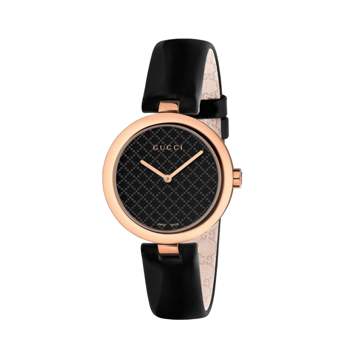 Đồng hồ nữ Gucci Diamantissima Black Diamante Dial Ladies Watch YA141501