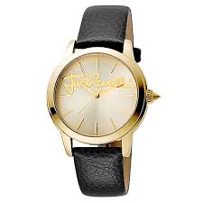 Đồng hồ Nữ Just Cavalli Logo Women's JC1L006L0035 Quartz Black Calfskin Leather Strap Watch