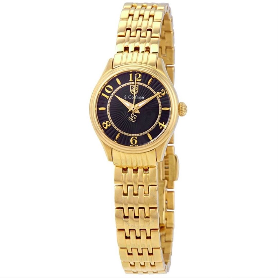 Đồng hồ Nữ S Coifman Swiss Quartz Black Dial Ladies Watch SC0344