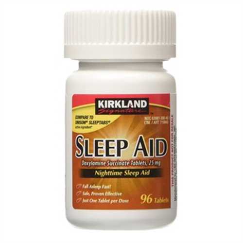 Hỗ trợ giấc ngủ Kirkland Signature Sleep Aid Doxylamine Succinate 25 Mg - 192 Tablets