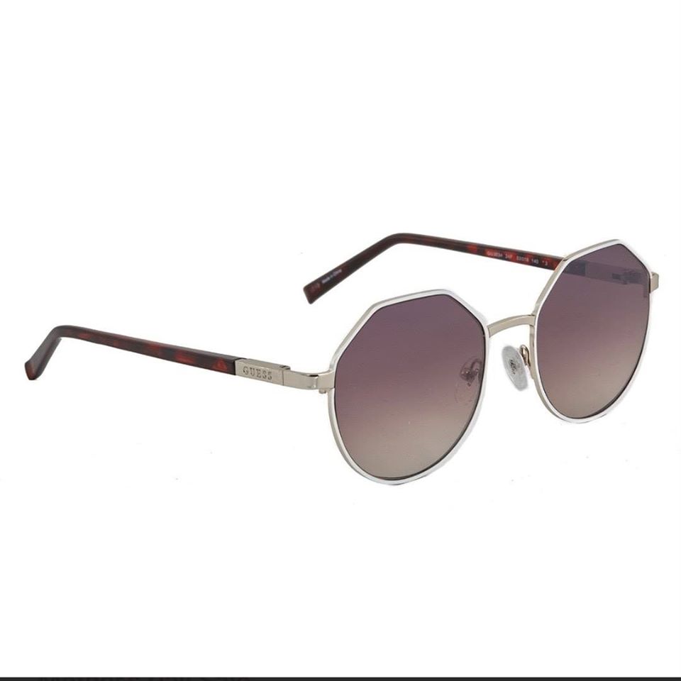 Kính Guess Unisex Silver Tone Round Sunglasses GU3034 24F 53