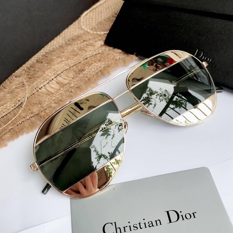 Dior Silver Split Aviator Sunglasses  RETYCHE