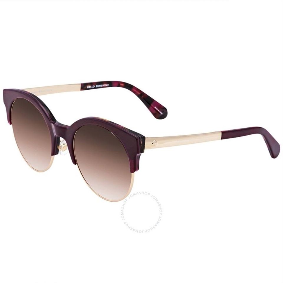 Kính nữ Kate Spade Brown Gradient Round Sunglasses Kaileens 0YDC 52
