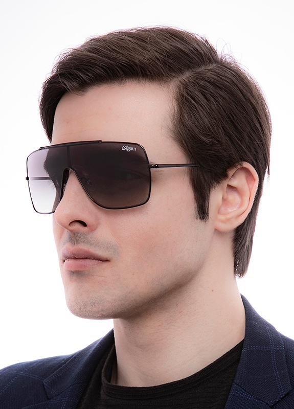 Kính Ray Ban Wings II Grey Gradient Shield Sunglasses RB3697 002/11 35 -  Order hàng xách tay Mỹ uy tín