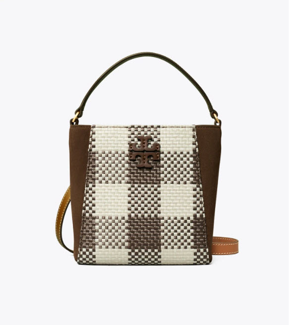 Order Túi xách nữ Tory Burch MCGRAW WOVEN PLAID SMALL BUCKET - Order hàng xách tay Mỹ uy tín Order Túi xách nữ Tory Burch MCGRAW WOVEN PLAID SMALL BUCKET - Order hàng xách tay Mỹ uy tín