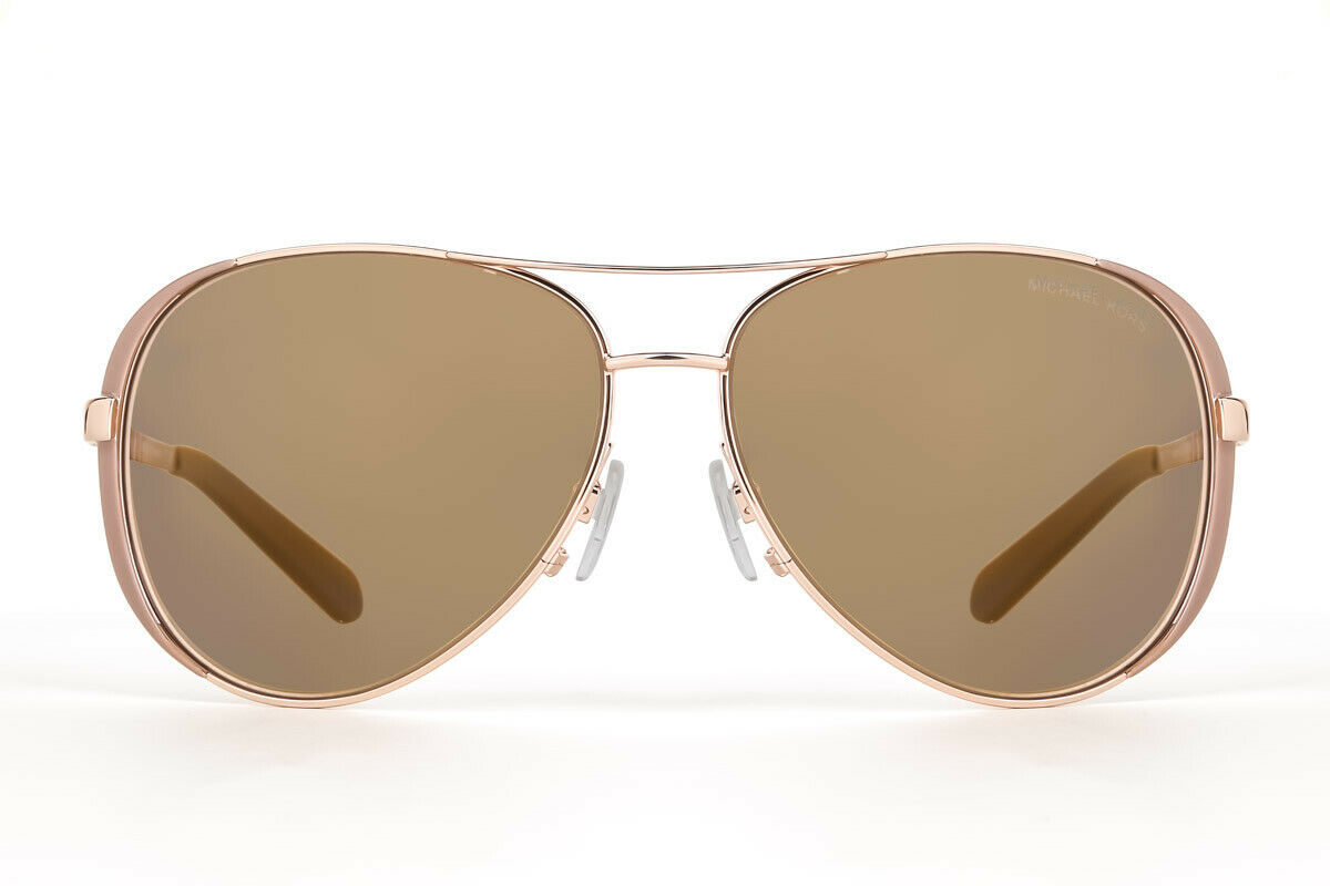 Michael Kors Magnolia MK1088 Sunglasses  1014V9 Light GoldYellow Gold  Mirror  59mm at Amazon Mens Clothing store