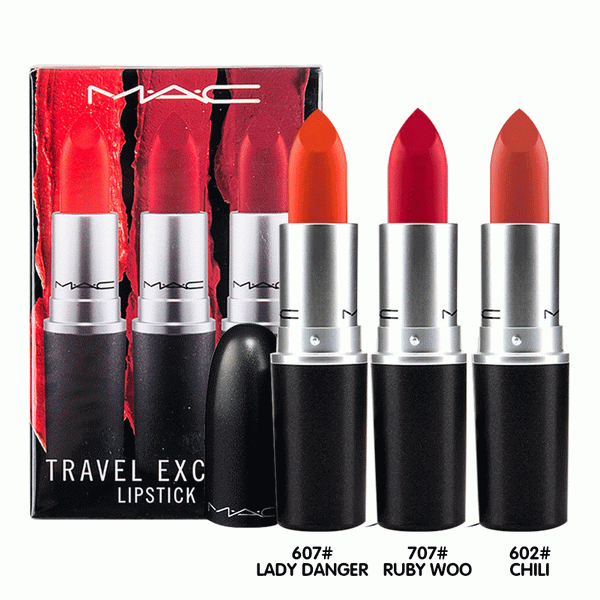 Set son Mac Travel Exclusive Lipstick X 3 Reds 9g