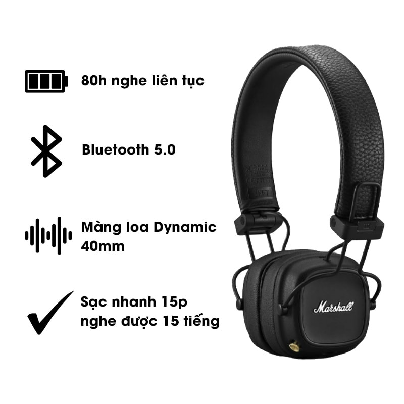 Tai nghe Marshall - Major IV Bluetooth Headphone