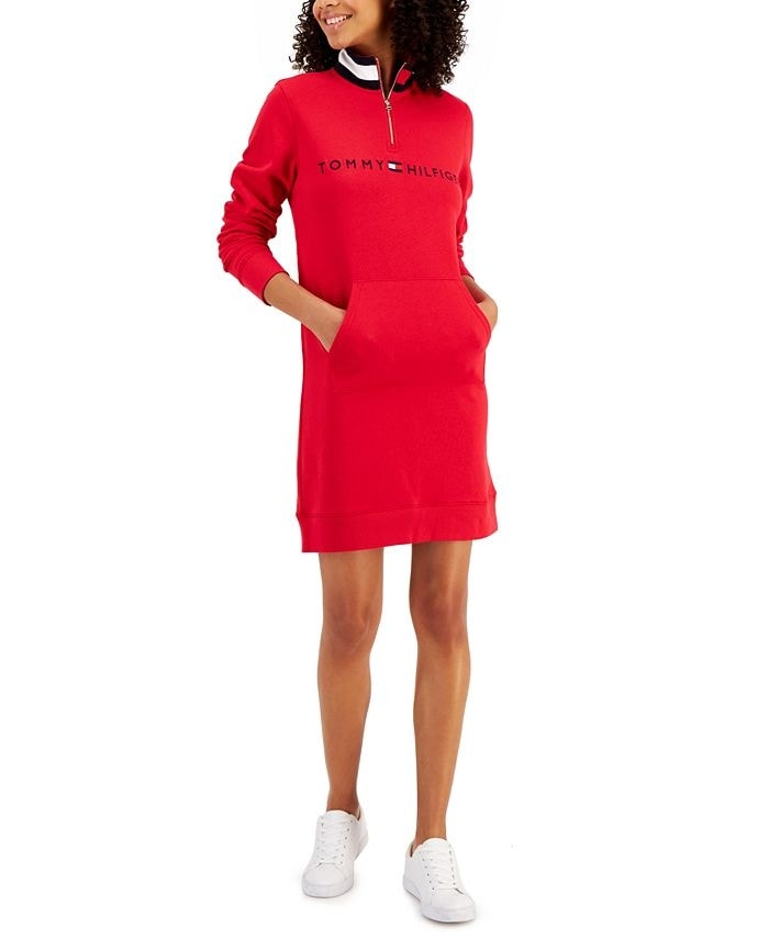 Váy Tommy Hilfiger Women's Sportswear Funnel Neck Sweatshirt 